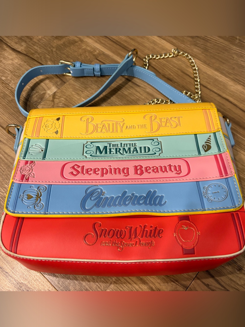 Disney Loungefly Book Princess Crossbody Bag